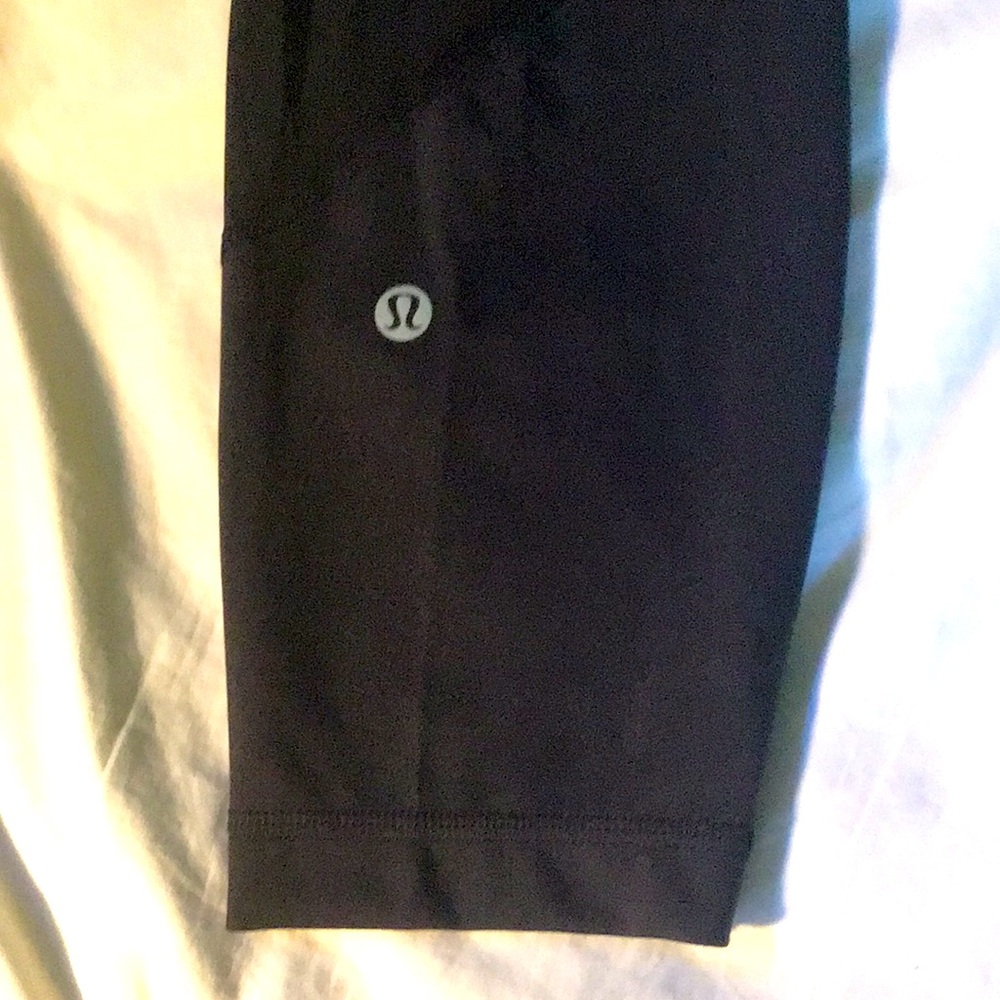 Lululemon Mesh Leg Crop Leggings, High Waist, Single Pocket, Black, Size 10